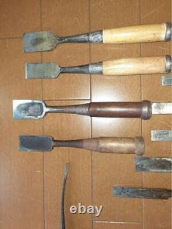 Carpenter's Tools Chisel Carving Tools Japanese Woodworking Set of 17 Used