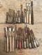 Carpentry Tools Chisel Set 28pc Wooden Handle Woodworking Hand Tools