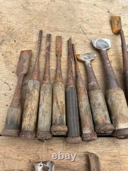 Carpentry Tools Chisel Set 28pc Wooden Handle Woodworking Hand Tools