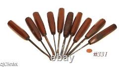 Carving woodworking CHISEL TOOL LOT SET ADDIS V bent arm fish tail others