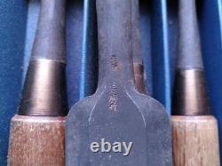 Chisel Nomi 6 pcs set Sword shape Back blade Japanese Carpentry Woodworking Tool