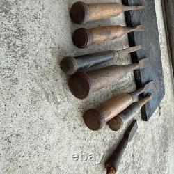 Chisel Nomi Set Woodworking Tools Vintage Hand Carver ForParts