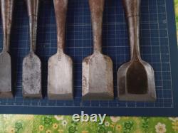 Chisel Nomi set of 11 3mm-42mm Japanese Vintage Woodworking Tool Japan #002