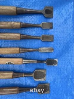 Chisel Nomi set of 29 Lot Bulk Japanese Vintage Woodworking Tool Japan