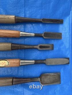Chisel Nomi set of 29 Lot Bulk Japanese Vintage Woodworking Tool Japan