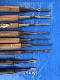 Chisel Nomi set of 29 Lot Bulk Japanese Vintage Woodworking Tool Japan