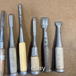 Chisel Nomi set of 30 Japanese Vintage Woodworking Tool Bulk Japan