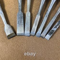 Chisel Nomi set of 30 Japanese Vintage Woodworking Tool Bulk Japan