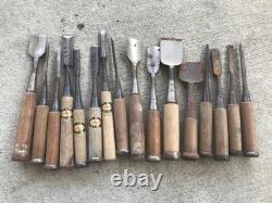 Chisel Set 16pc Woodworking Tools for Hand Carpentry Professional Grade C30