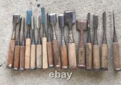 Chisel Set 16pc Woodworking Tools for Hand Carpentry Professional Grade C30