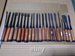Chisel Set 21pc Woodworking Hand Tools with Sharp Blades Deluxe Quality