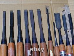 Chisel Set 21pc Woodworking Hand Tools with Sharp Blades Deluxe Quality