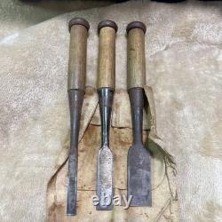 Chisel Set 3pc DIY Hand Tool Nomi Vintage Woodworking Tool