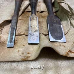Chisel Set 3pc DIY Hand Tool Nomi Vintage Woodworking Tool