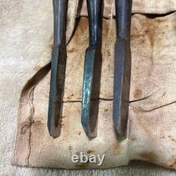 Chisel Set 3pc DIY Hand Tool Nomi Vintage Woodworking Tool