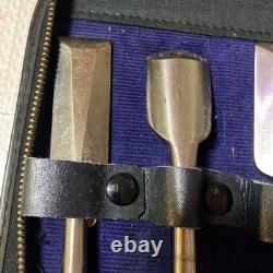 Chisel Set 5 Pcs Woodworking Tools Unused High Carbon Steel Ready to Use