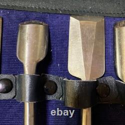 Chisel Set 5 Pcs Woodworking Tools Unused High Carbon Steel Ready to Use