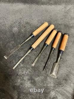 Chisel Set 5 pc Hand Tools Woodworking Kit Used for Home Shop Crafting