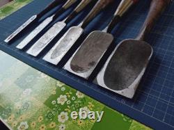 Chisel Set 6pcs 3mm to 6mm Used Woodworking Tools High Quality