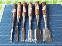 Chisel Set 6pcs 3mm to 6mm Used Woodworking Tools High Quality