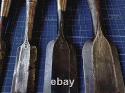 Chisel Set 6pcs 3mm to 6mm Used Woodworking Tools High Quality