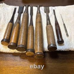 Chisel Set 7pc Carpenter Tools Hand Tool Woodworking Used Ready Condition