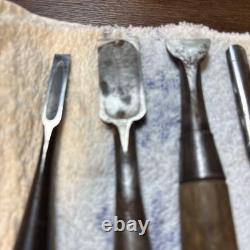 Chisel Set 7pc Carpenter Tools Hand Tool Woodworking Used Ready Condition