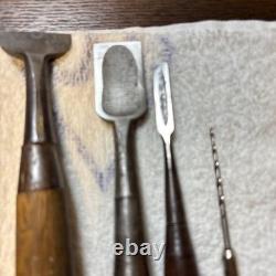 Chisel Set 7pc Carpenter Tools Hand Tool Woodworking Used Ready Condition