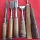 Chisel Set of 6 Woodworking Hand Tools Vintage Used Condition