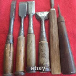 Chisel Set of 6 Woodworking Hand Tools Vintage Used Condition