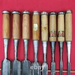 Chisel set oire-nomi Japanese vintage woodworking tool Chisel 8 pcs 1 set CS1101