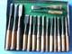 Chisels 15 Piece Set Woodworking Hand Tools Carbon Steel Used Value Set