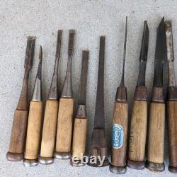 Chisels Set 26pc Hand Tools Antique Ready to Use Vintage Woodworking