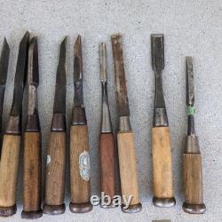 Chisels Set 26pc Hand Tools Antique Ready to Use Vintage Woodworking