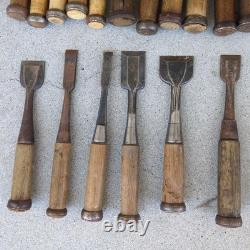 Chisels Set 26pc Hand Tools Antique Ready to Use Vintage Woodworking
