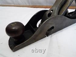 Clean Stanley No. 10 Carriage Makers Rabbet Plane Wood Working Tool V-Logo