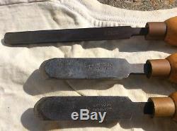 Collection of Robert Sorby woodturning chisels X 10 and other tools, Marples Etc