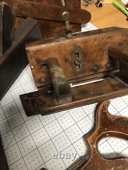 Collection of vintage woodworking tools including Some For Parts Only