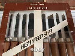 Craftsman 2859 USA 8 Piece Wood Working Turning Set Chisels Lathe Original Tools