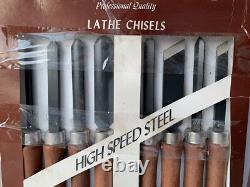 Craftsman 2859 USA 8 Piece Wood Working Turning Set Chisels Lathe Original Tools