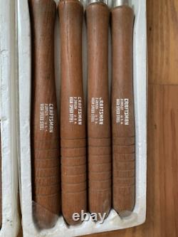 Craftsman 2859 USA 8 Piece Wood Working Turning Set Chisels Lathe Original Tools