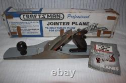 Craftsman No. 3749 22 Jointer Woodworking Plane with Box & Booklet Corrugated