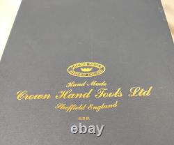 Crown Tools Steel Wood Hand Turning Tool Set Sheffield England 5 PC Boxed