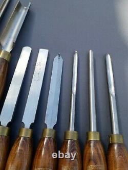 Crown Tools Wood Turning Chisel Set of 8 Woodworking Lathe Chisels