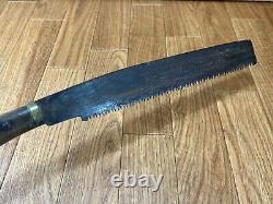 DAMAGED Japanese vintage Carpentry Tool NATA SAW RARE SHAPE Woodworking CA220