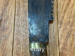 DAMAGED Japanese vintage Carpentry Tool NATA SAW RARE SHAPE Woodworking CA220