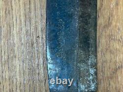 DAMAGED Japanese vintage Carpentry Tool NATA SAW RARE SHAPE Woodworking CA220