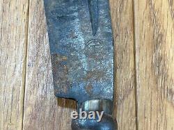 DAMAGED Japanese vintage Carpentry Tool NATA SAW RARE SHAPE Woodworking CA220