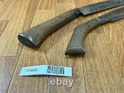 DAMAGED Japanese vintage Carpentry Tool NATA SAW RARE SHAPE Woodworking CA220