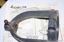 Delta accessory model 17-935 &17-924 (kit) mortising attachment woodworking tool